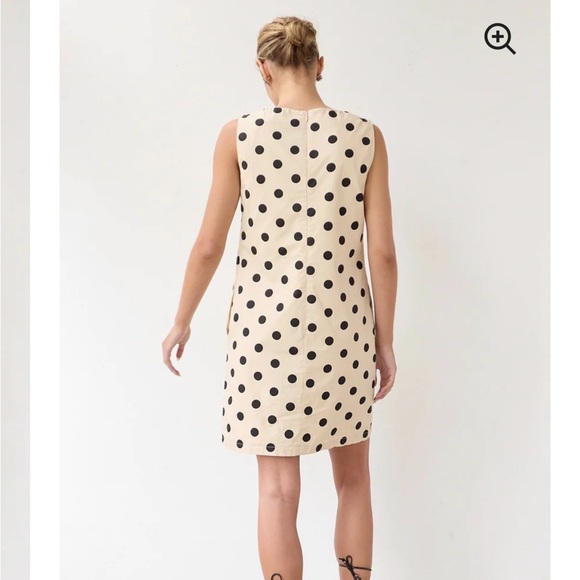 BRAND NEW WITH TAGS! Classic Polka Dot Mini Dress size small. - Picture 2 of 3